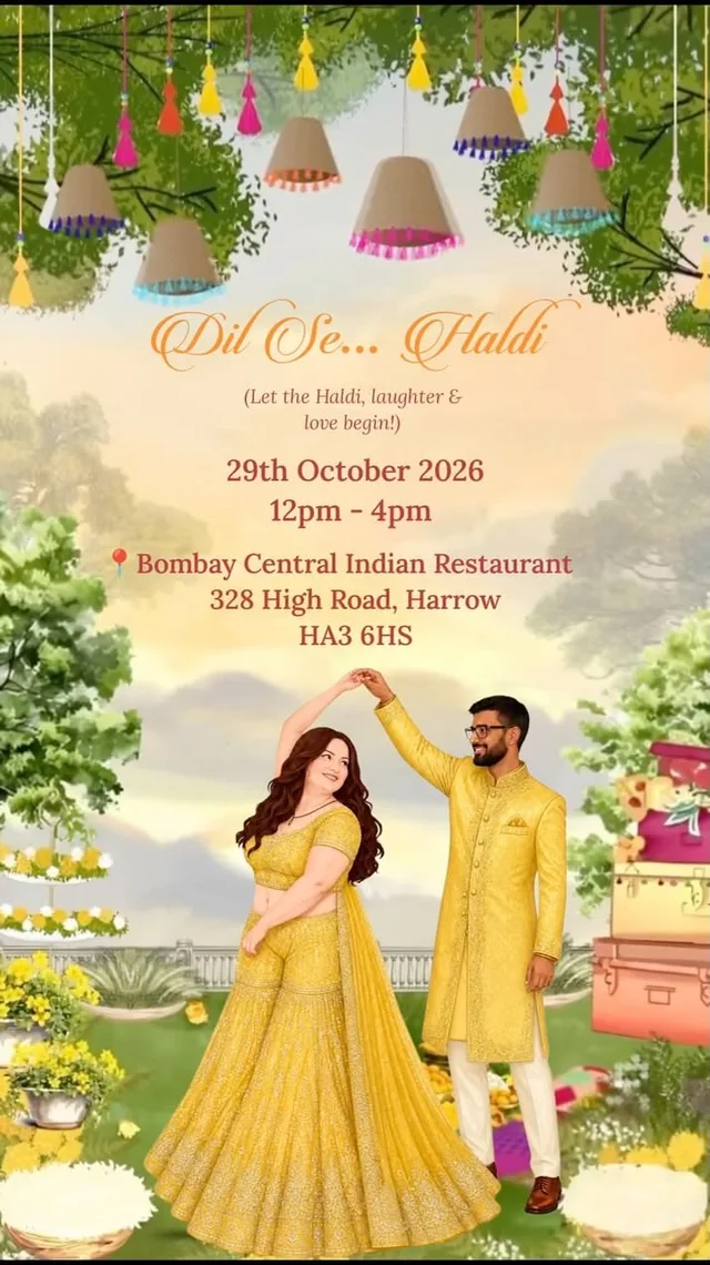 Dil Se Haldi free wedding invitation